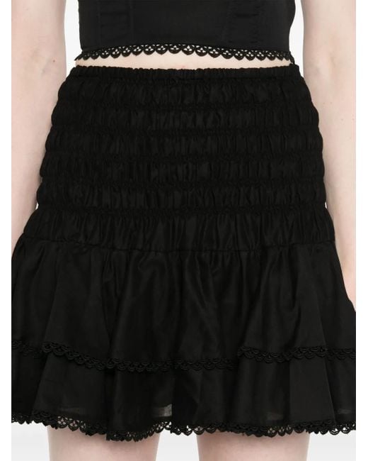 Charo Ruiz Black Pinel Mini Skirt