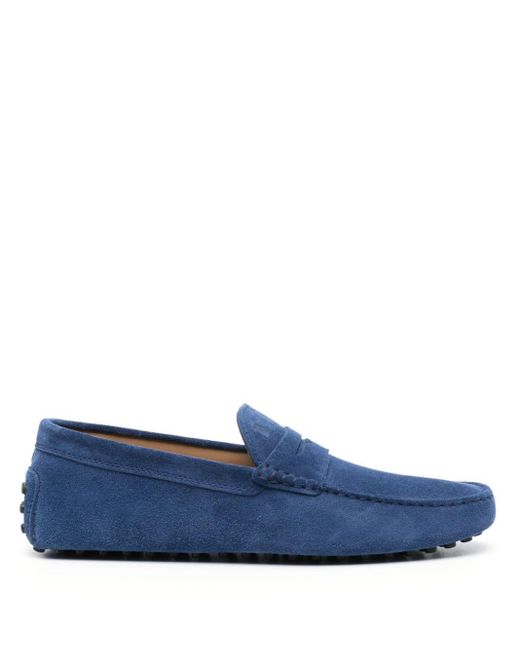 Tod's Gommino Leren Loafers in het Blue voor heren