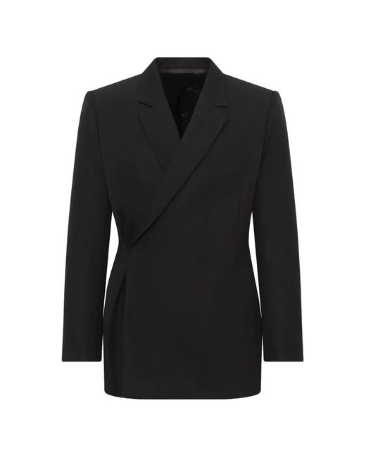 Egonlab Black Egonic Double-Breasted Jacket for men