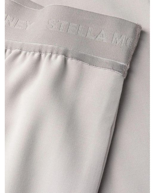 Stella McCartney Gray Cropped Wide-Leg Trousers
