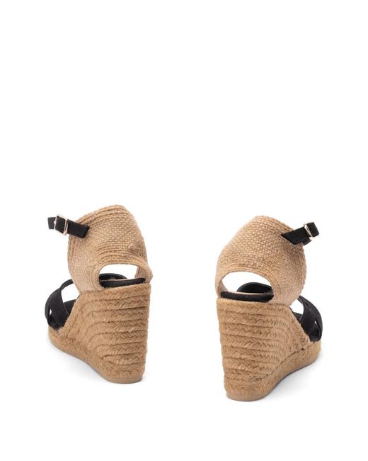 Castaner Black Buckle-Strap Espadrilles