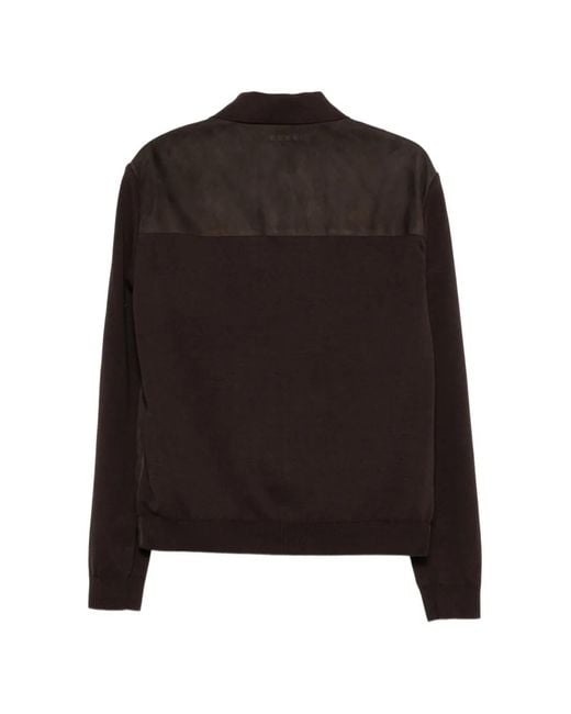 Gucci Black Suede Button-Up Overshirt for men