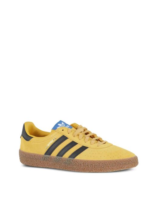 Adidas Yellow Montreal Suede-Leather Sneakers for men