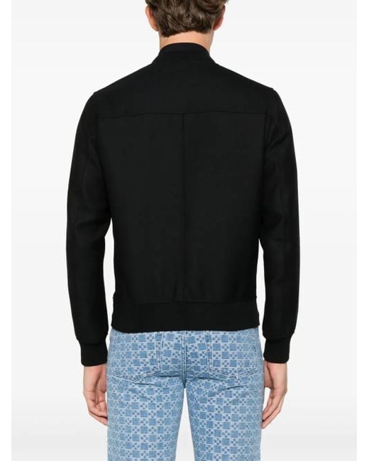 Sandro Black New Teddy Bomber Jacket for men