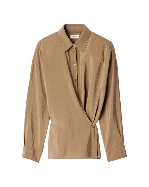 Lemaire Natural Straight-Collar Twisted Shirt