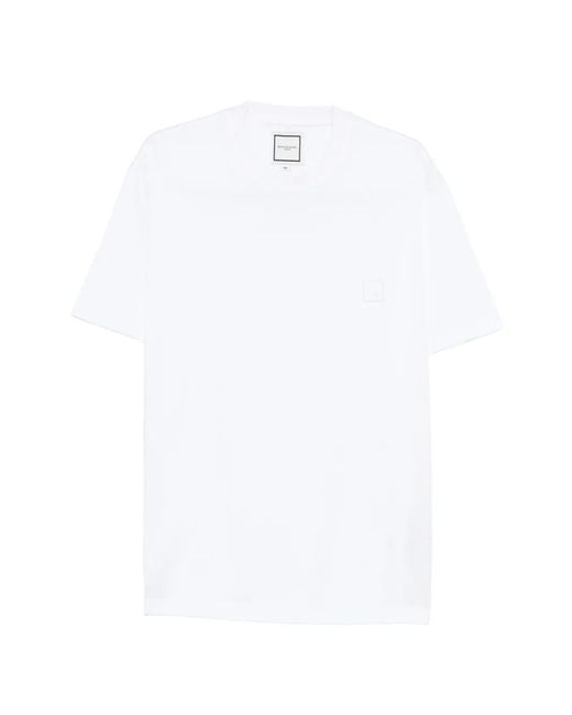 Wooyoungmi White Tonal-Logo T-Shirt for men