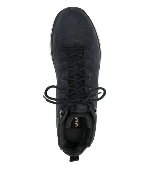 Geox Black Apherica Leather Boots for men
