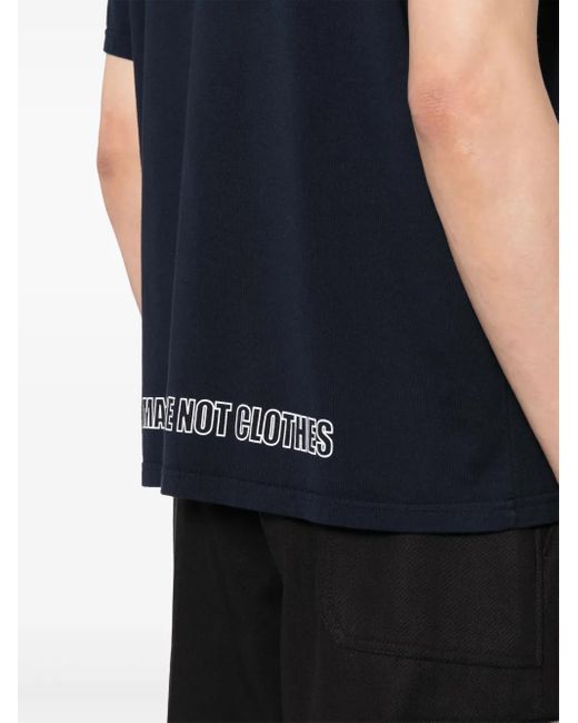 Undercover Blue We Make Noise Not Clothes T-Shirt for men