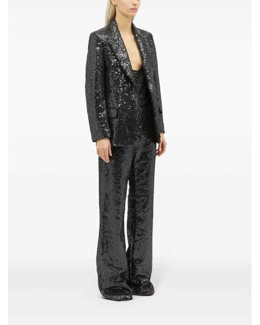 MSGM Black Chic Trousers For Fw24