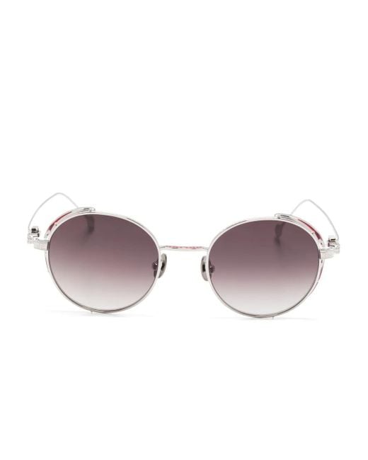 Matsuda Metallic Sonnenbrille Mit Rundem Gestell
