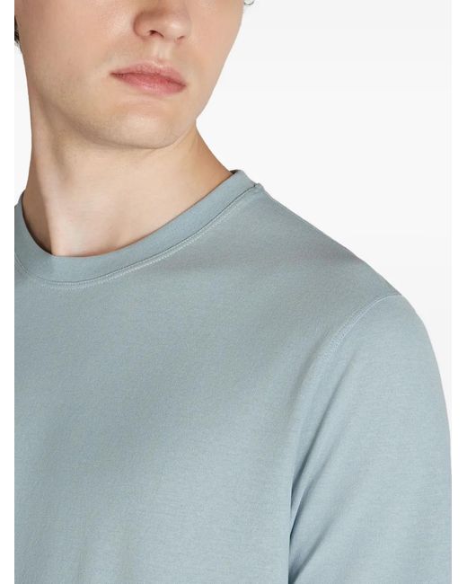 Zanone Blue Cotton T-Shirt for men