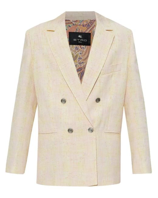Etro Natural 'Oversize' Blazer