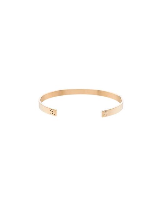 Le Gramme White Logo Engraved Bangle