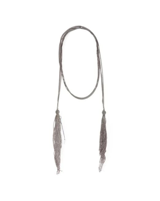 Ann Demeulemeester White Ieta Multi-Chain Necklace