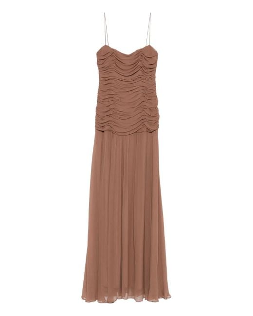Staud Brown Dalton Dress