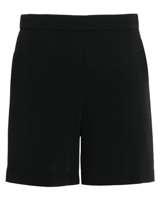 P.A.R.O.S.H. Black Elasticated Textured Shorts