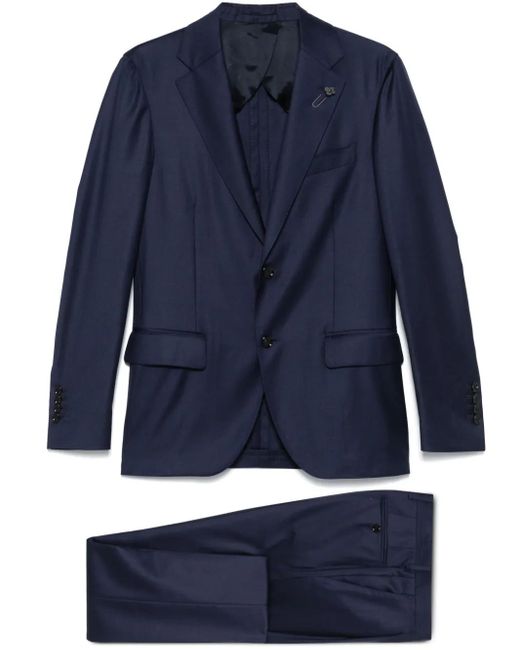 Lardini Anzug Mit Brosche in Blue für Herren