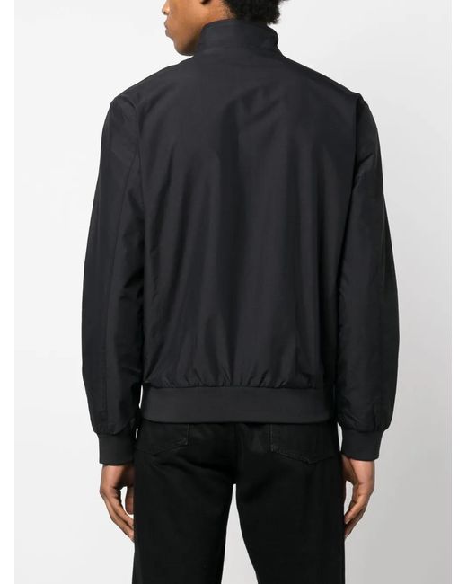 Fred Perry Blue Logo-Embroidered Zip-Up Jacket for men