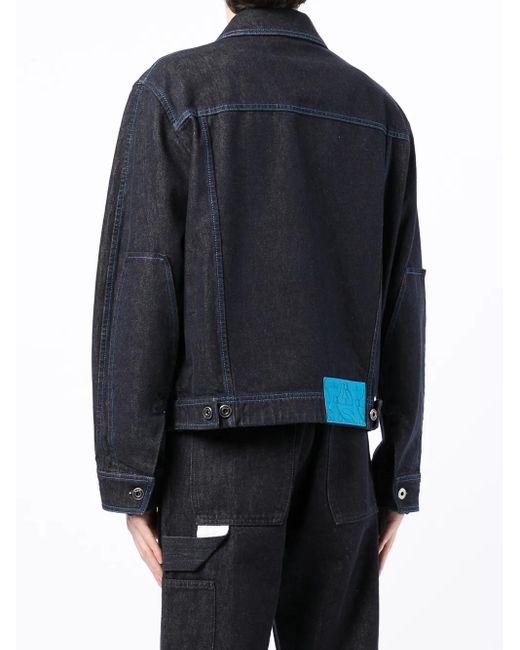 Ferragamo Denim Jack in het Blue voor heren