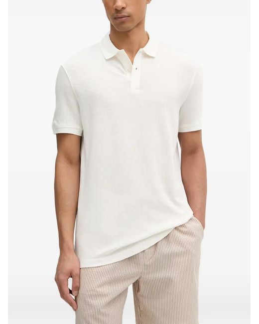 Guess White Short-Sleeve Polo Shirt for men