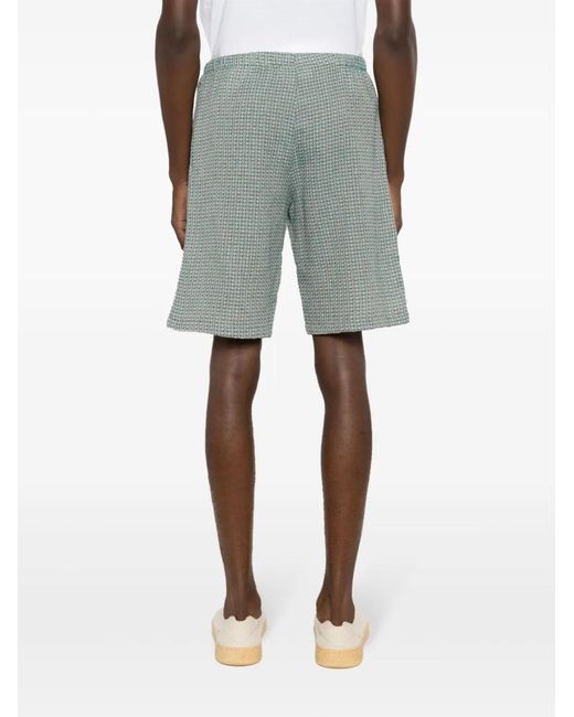 Amir Slama Blue Knitted Shorts for men