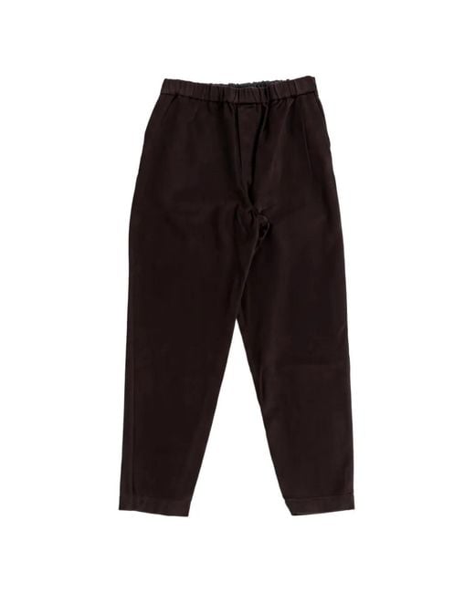 Casey Casey White Jog Ah Elasticated-Waist Tapered Trousers for men