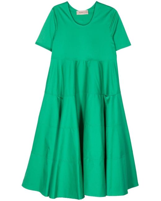 Blanca Vita Green Arabide Midi Dress