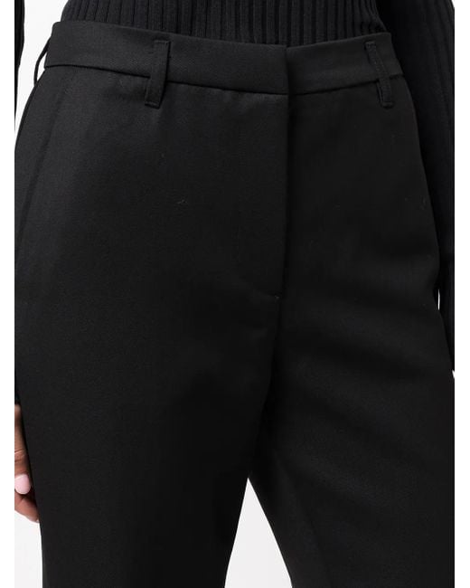 Anine Bing Black Straight-Leg Trousers