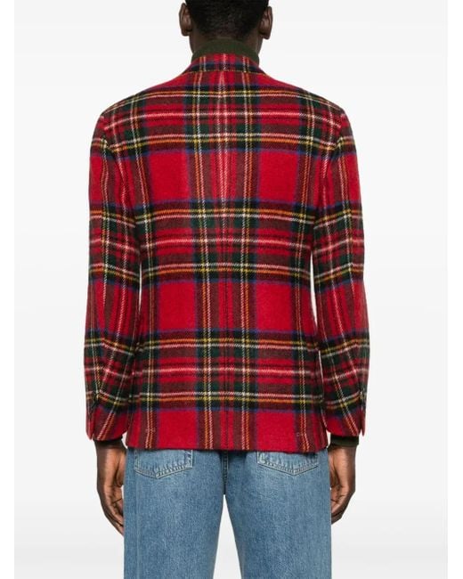 Polo Ralph Lauren Red Plaid Blazer for men