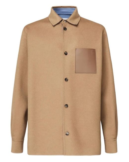 Loewe Hemdjacke mit aufgesetzten Taschen in Natural für Herren
