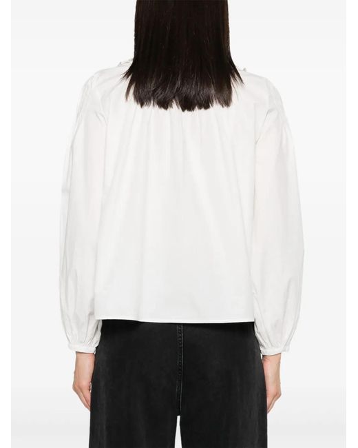 Ulla Johnson White Dolores Cotton Blouse