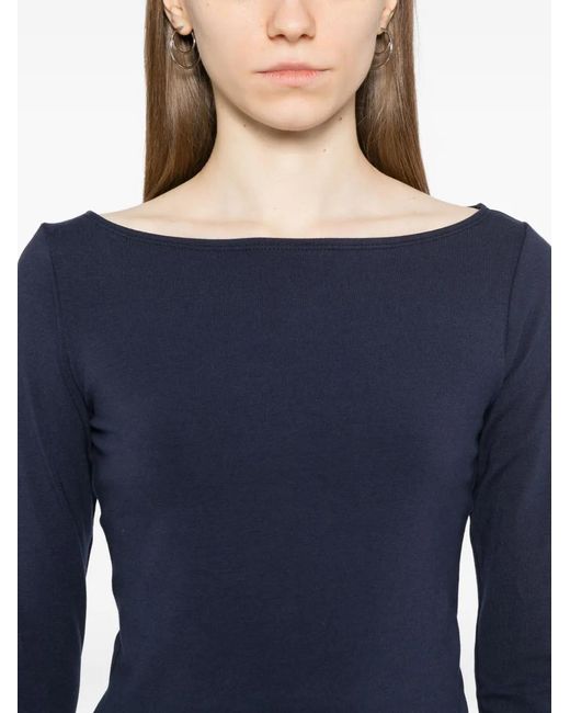 Reformation Blue Wiley Knit Top