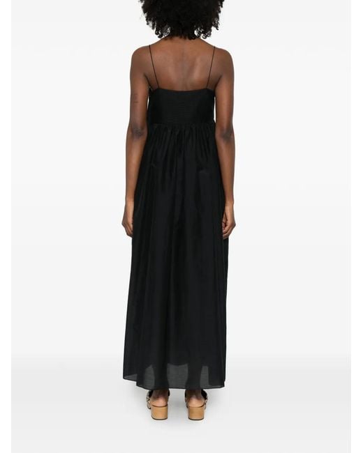 Matteau Black Strappy Empire Dress