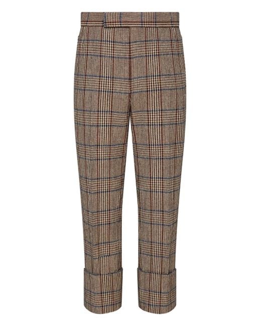 Thom Browne Gray Hunting Tweed Trousers for men