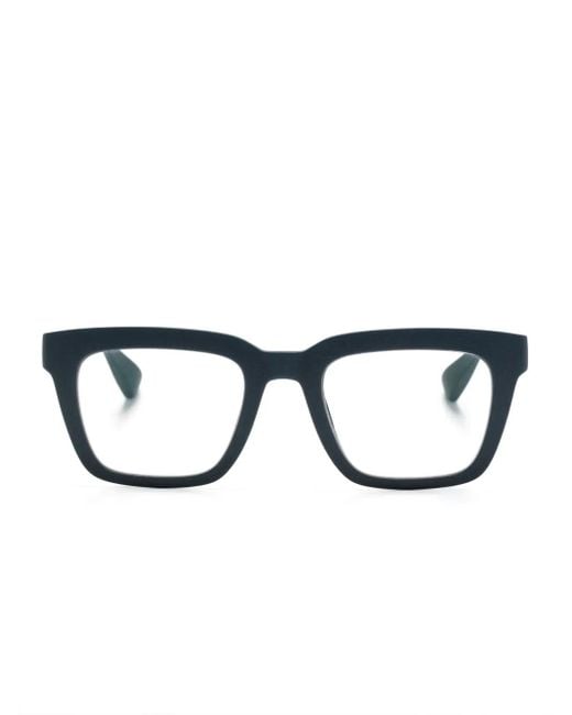 Mykita Blue Souda Rectangle-Frame Glasses