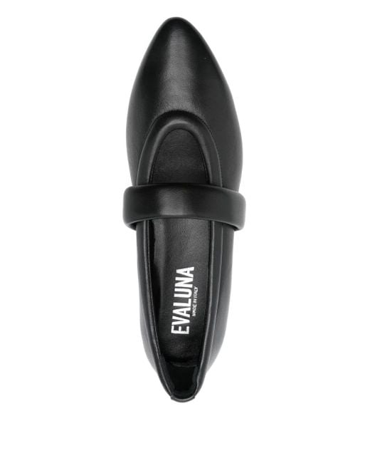 Evaluna Black Ballerinas mit spitzer Kappe