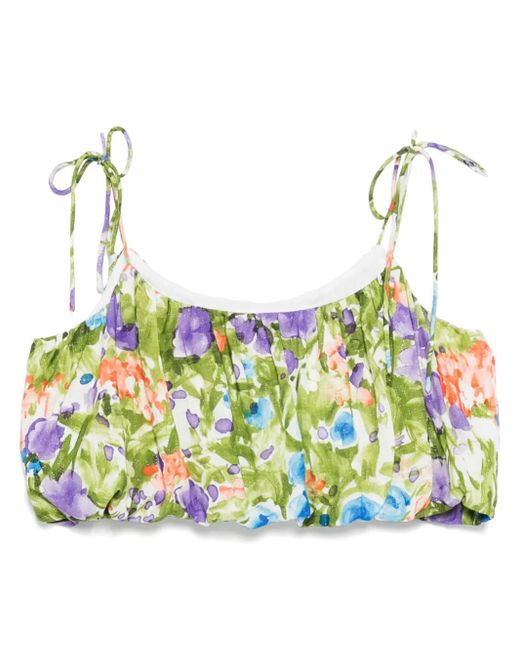 Bambah Blue Antalia Bubble Top