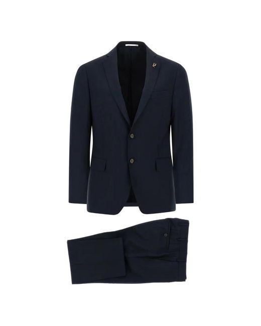 Pal Zileri Blue Single-Breasted Suit for men