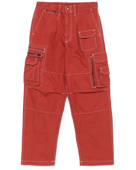 Thisisneverthat Crazy Cargohose Mit Reißverschlüssen in Red für Herren