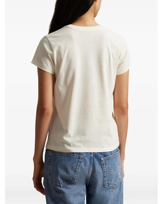 Polo Ralph Lauren White Anchor Logo T-Shirt