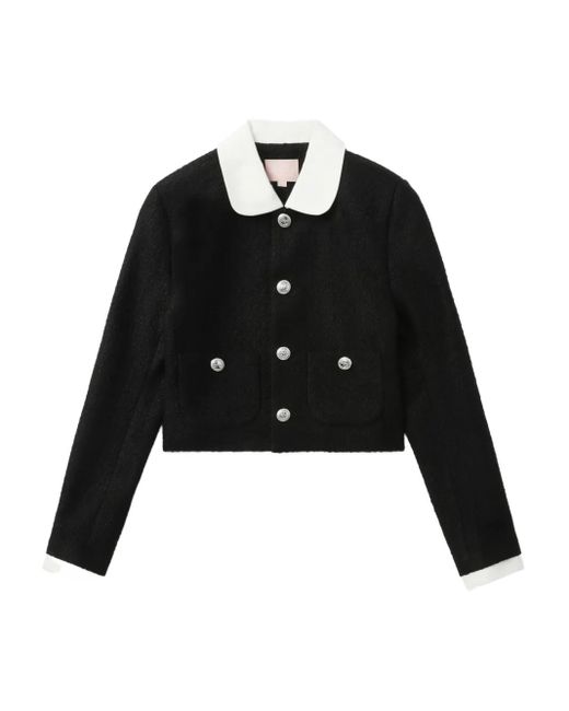 BAPY BY *A BATHING APE® Black Geknöpfte Jacke mit Bubikragen
