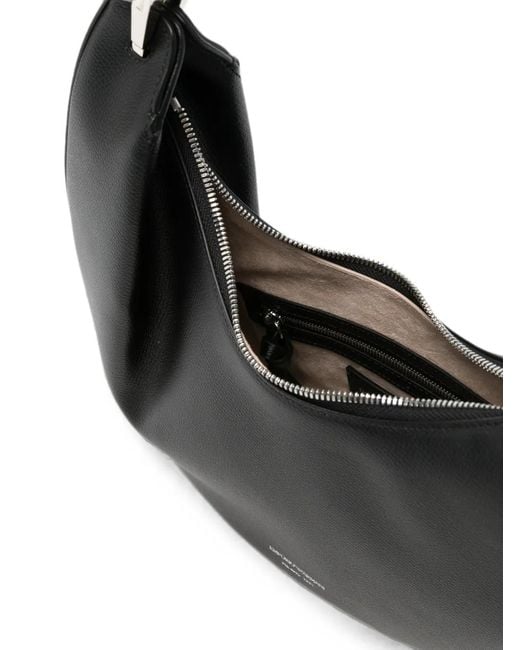 Emporio Armani Black 1981 Leather Crescent-Shape Shoulder Bag