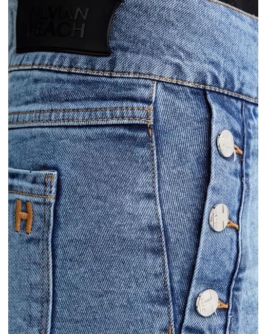 Silvian Heach Blue Button-Fastening Jeans