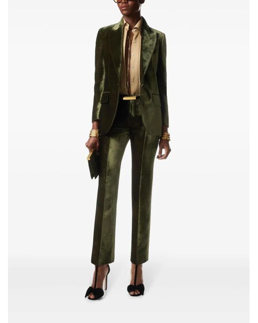 Tom Ford Natural Plisse-Panel Silk Shirt