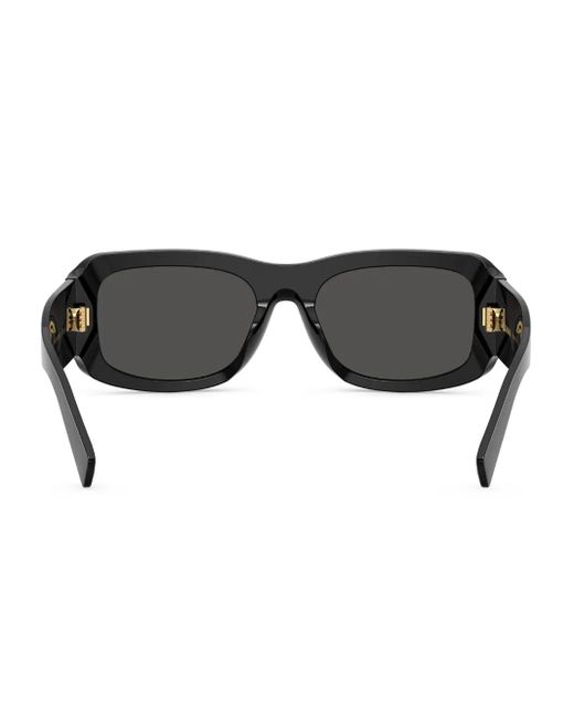 Dolce & Gabbana Black Rectangle-Frame Sunglasses for men