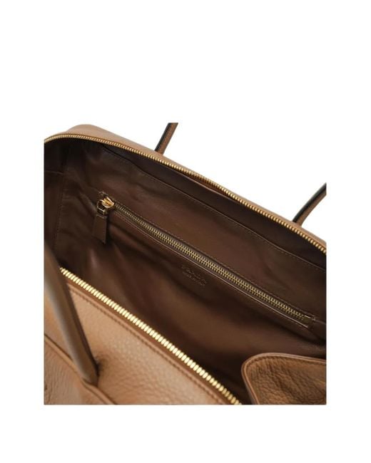 Prada Brown Logo-Plaque Shoulder Bag
