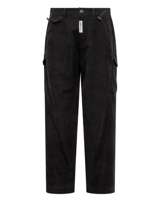 Gcds Black Pantalon Cargo À Poches À Rabat for men