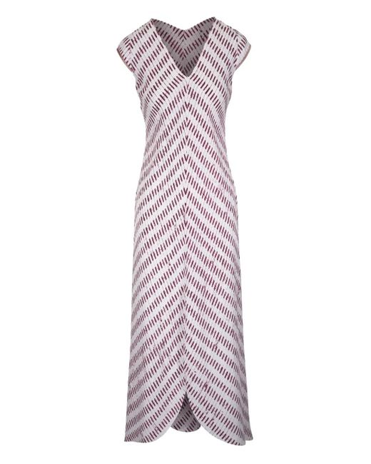 Robe Mi-Longue Imprimée Peter Cohen en coloris Purple