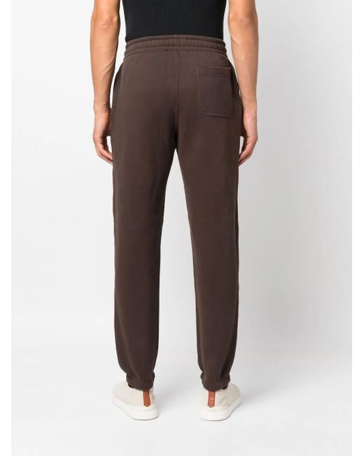 President's Brown Embroidered-Logo Track Pants for men