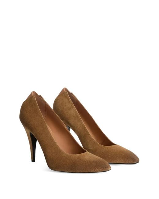 Jil Sander White Pointed-Toe V-Shaped Back Pumps